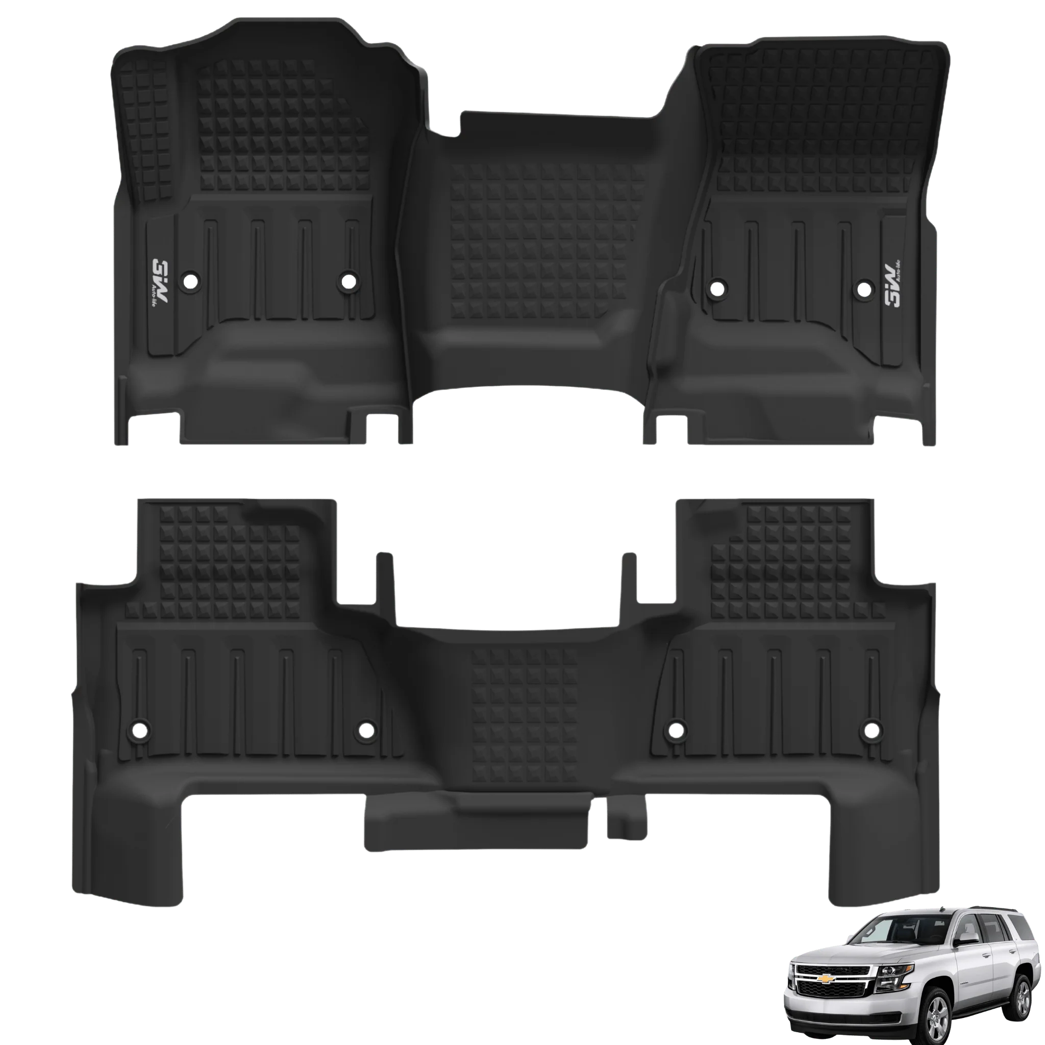 Chevrolet Tahoe/GMC Yukon 2015-2020 (Short Chassis-2nd Row Bench Seats) - Pro Series Car Mats - Image 2