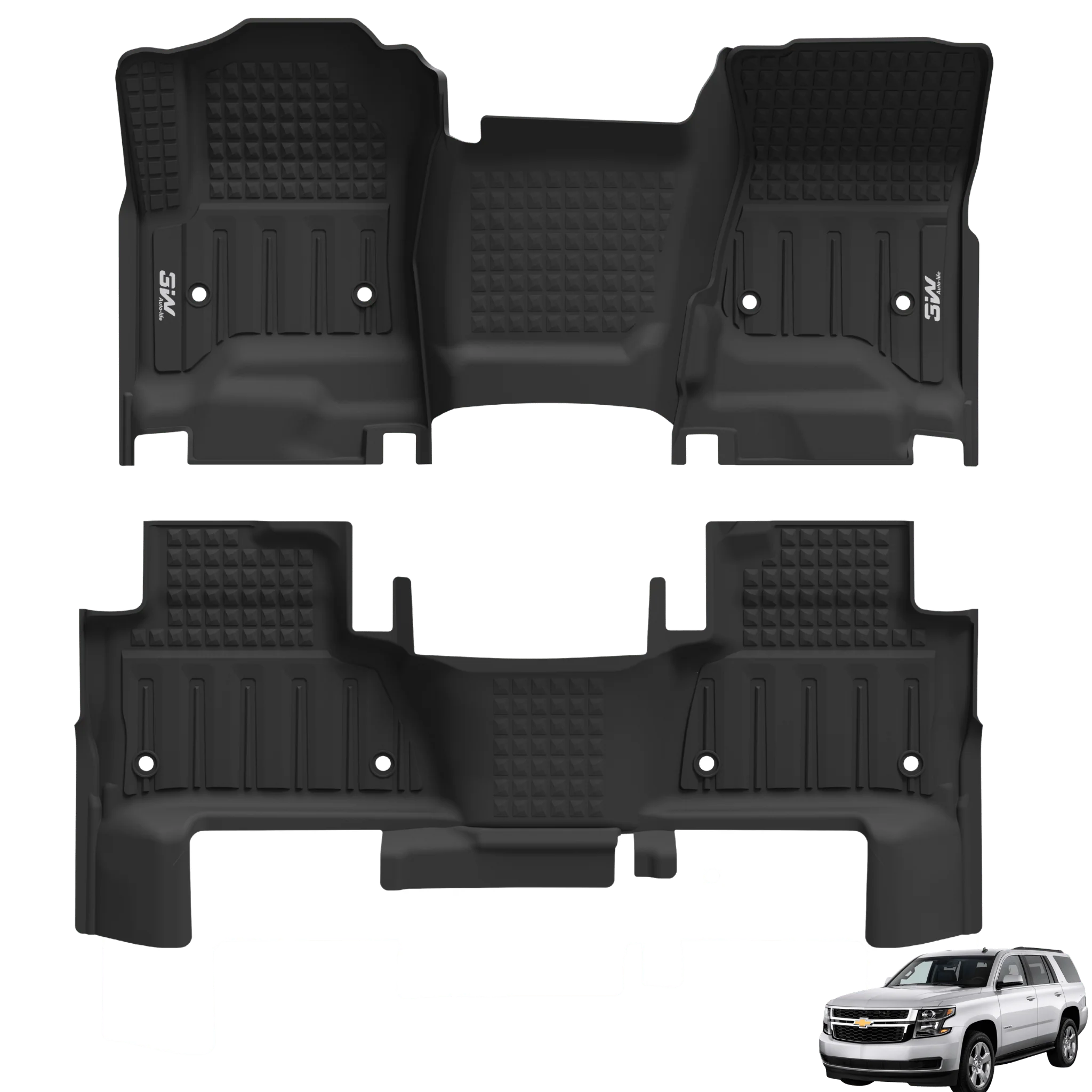 Chevrolet Tahoe/GMC Yukon 2015-2020 (Short Chassis-2nd Row Bench Seats) - Pro Series Car Mats - Image 9