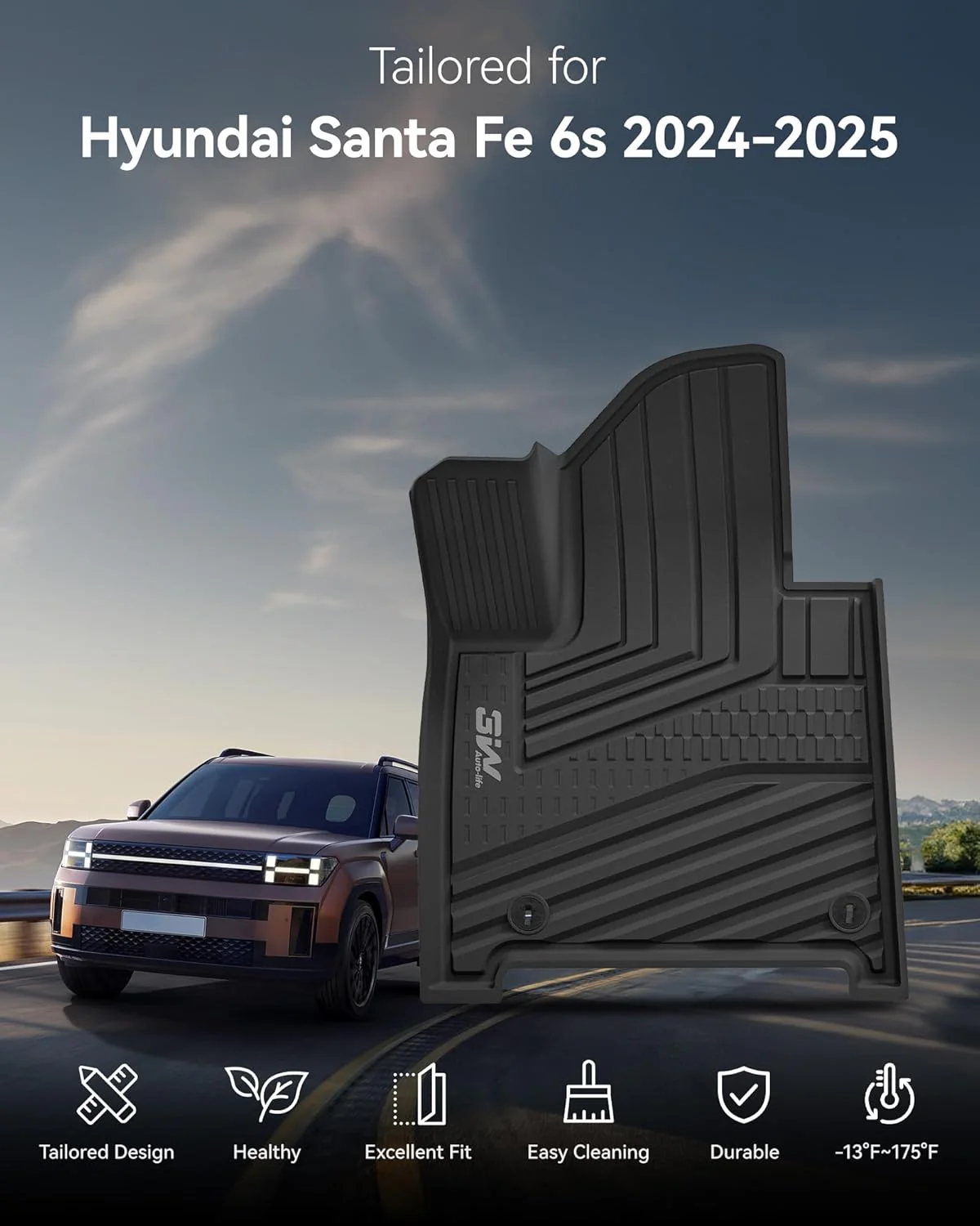 أدريان برو - دعاسات أمامية هيونداي سنتافي لسنوات 2024-2026 - Image 4