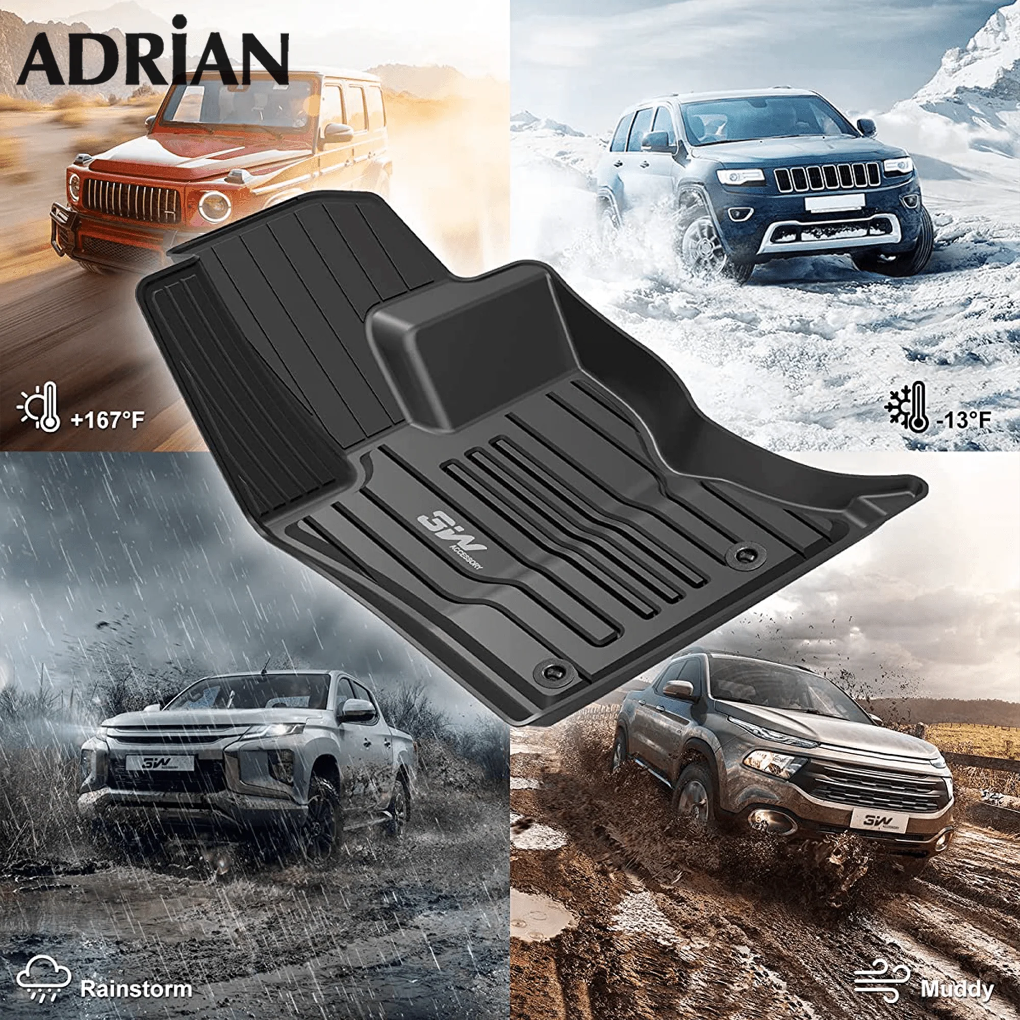 أدريان برو - دعاسات أمامية جاكوار F-Pace لسنوات 2017-2026 - Image 15