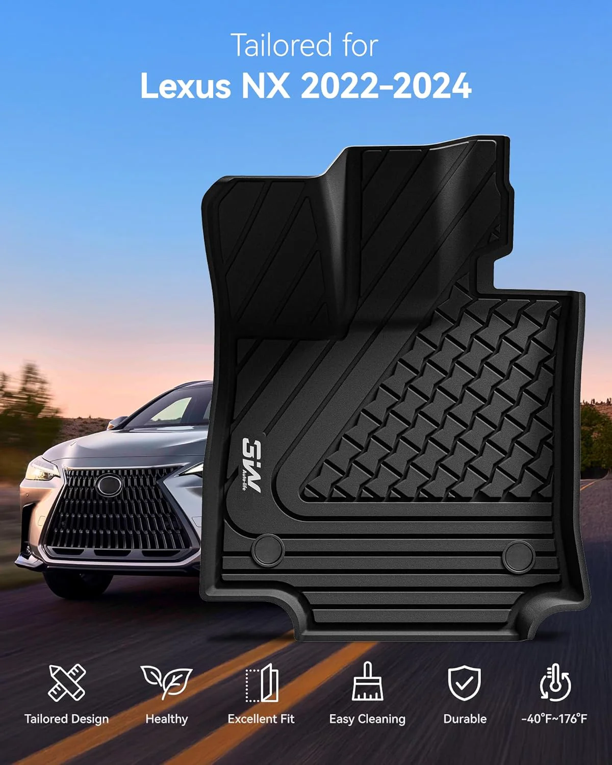 أدريان برو - دعاسات أمامية لكزس NX لسنوات 2022-2026 - Image 4